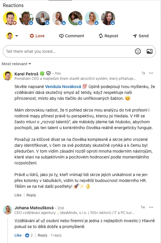Recenze od klientky